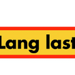 LKW-Schild „Lang last“ (Überlänge) / Skandinavien