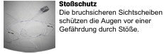Sicherheitssonnenbrille mit verlängertem Augenschutz, flexiblen TPR-Bügeln, verstellbarem Rahmen und fünfstufiger Bügelneigung