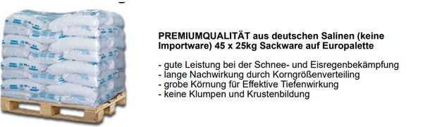 Premium Streusalz aus Deutschen Salinen ( Bitte die 20 KG Säcke in den Warenkorb erfassen )