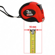 Bandmaß mit Feststeller,schwarz-rot, 3m HS CODE:901780