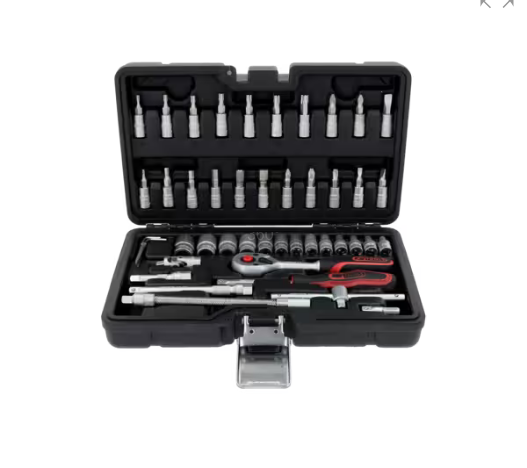 1/4" Steckschlüssel-Satz, 46-tlg HS CODE:820412