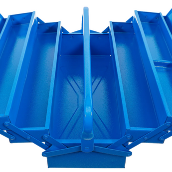 Metall-Werkzeugkasten | leer | 530 x 200 x 200 mm | 5 Fächer HS CODE:732690
