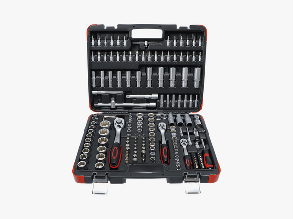 Steckschlüssel-Satz | Antrieb 6,3 mm (1/4") / 10 mm (3/8") / 12,5 mm (1/2") | 172-tlg. HS CODE:820600