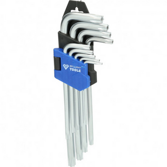 Winkelstiftschlüssel-Satz, 9-tlg, Torx®-Profil, kurz HS CODE:820411