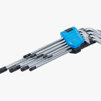 Winkelschlüssel-Satz | extra lang | T-Profil (für Torx) mit Bohrung T10 - T50 | 9-tlg. HS CODE:820411