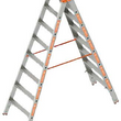 Aluminium Stehleiter Layher Topic 2 x 10 Stufen 2,50 mtr.