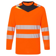 DX416 - DX4 Hi-Vis T-Shirt langarm Orange/Schwarz