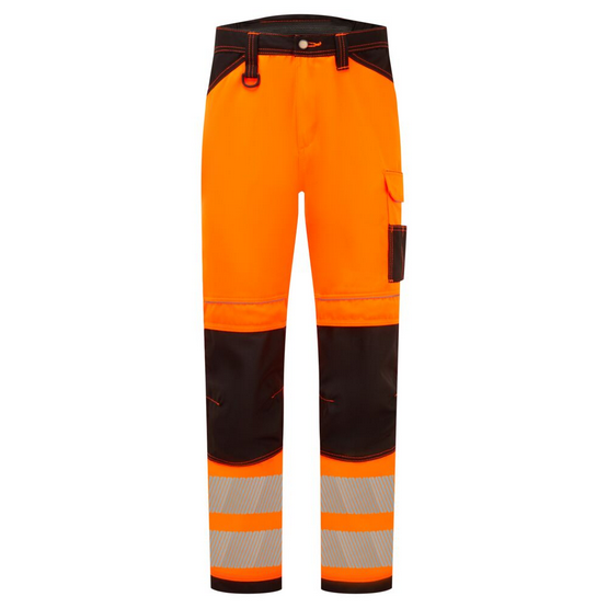 PW340 - PW3 Hi-Vis Arbeitsbundhose Orange/Schwarz