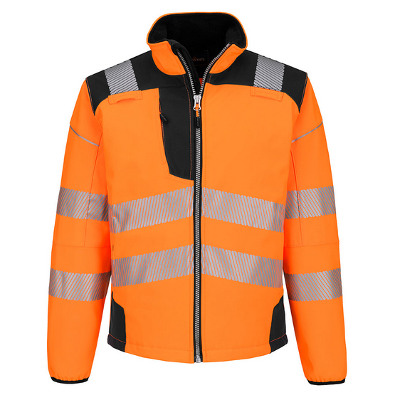 NPWT402-PW3 Hi-Vis Softshelljacke Orange/Schwarz HS CODE:6201.40