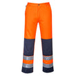 TX71 - Sevilla Hi-Vis Kontrast Arbeitshose Orange/Marine