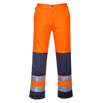 TX71 - Sevilla Hi-Vis Kontrast Arbeitshose Orange/Marine