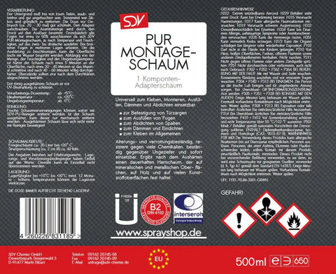 SDV PUR- Montageschaum