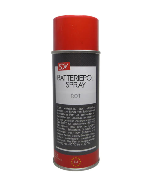 Batteriepolspray rot 400ml Batteriepol Schutz Fett Kontaktfett