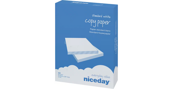 Niceday Copy DIN A4 Druckerpapier Weiß 80 g/m² Glatt 500 Blatt