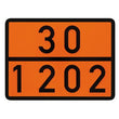 Doppelwarntafel Starr / 400 x 300 mm Retroreflektierend RA I / A orange mit schwarzem Rand