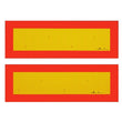 Kennzeichnungstafel nach ECE 70 (für Anhänger / Sattelauflieger) retroreflektierend: Folie gelb Typ II