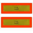 Kennzeichnungstafel nach ECE 70.01 (für Anhänger / Sattelauflieger) retroreflektierend: Folie gelb Typ III