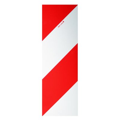 Warntafel / 141 x 423 mm retroreflektierend RA 2 / B, weiß-rot