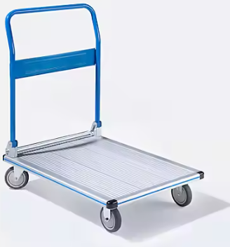 Aluminium-Plattformwagen KOMFORT - Tragfähigkeit 150 kg, Ladefläche 740 x 480 mm