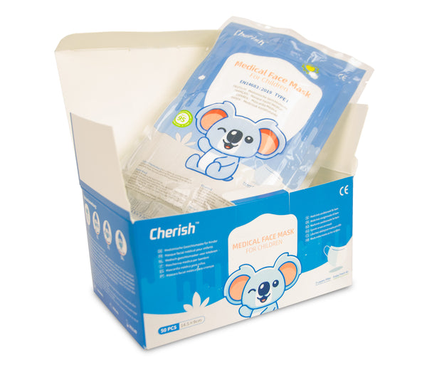Medizinische OP Kindermasken (BOX50 Stück) mit Zertifikat