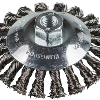 Kegelbürste mit Gewinde, gezopfter Draht für Stahl, rostfreier Stahl, Inox, BK 600 Z