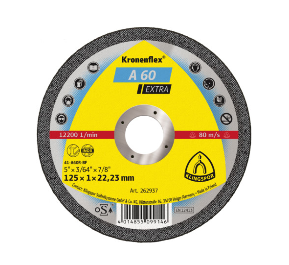 Trennscheibe, A 60 Extra, 115 x 1,0 x 22,23 mm