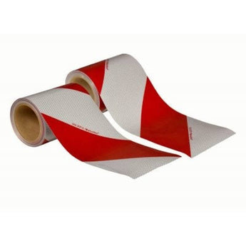 KFZ-Warnmarkierung / Witte pluslite® Reflexfolie RA 2 / B, weiß-rot, gemäß DIN 30710