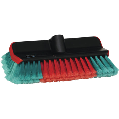 VIKAN High/Low Autowaschbürste mit Wasserdurchlauf 280 mm Weich/gesplisst Schwarz