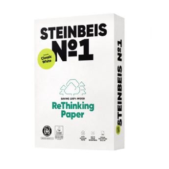 Steinbeis Kopierpapier, Classic White, A4, 500 Blatt, ECO-Papier, recycletes Papier