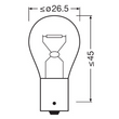 ORIGINAL - METAL BASE P21W 12V