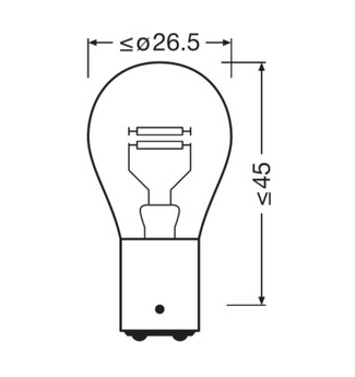 ORIGINAL - METAL BASE P21/4W 12V