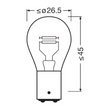 ORIGINAL - METAL BASE P21/5W 12V