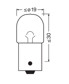 ORIGINAL - METAL BASE R10W 24V 10er Pack