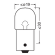 ORIGINAL - METAL BASE R10W 12V