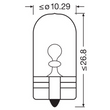 ORIGINAL - WEDGE BASE W5W 12V