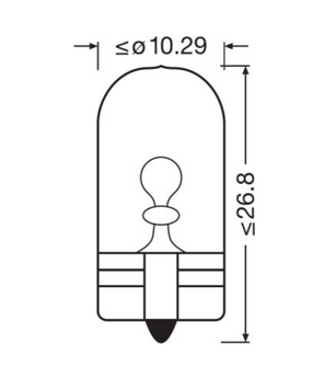 ORIGINAL - WEDGE BASE W5W 12V