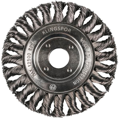 Rundbürste, gezopfter Draht für Edelstahl, rostfreier Stahl, Inox, BR 600 Z
