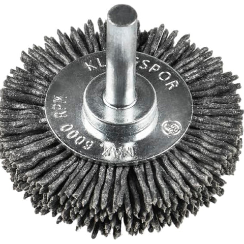 Rundbürste mit Schaft, Polyamidborsten für Edelstahl, NE-Metalle, Holz, BRS 600 P