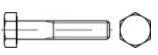 Sechskantschrauben mit Schaft, mit metrischem Feingewinde, D 960 10.9 M 12 x 1,5 x 60 S