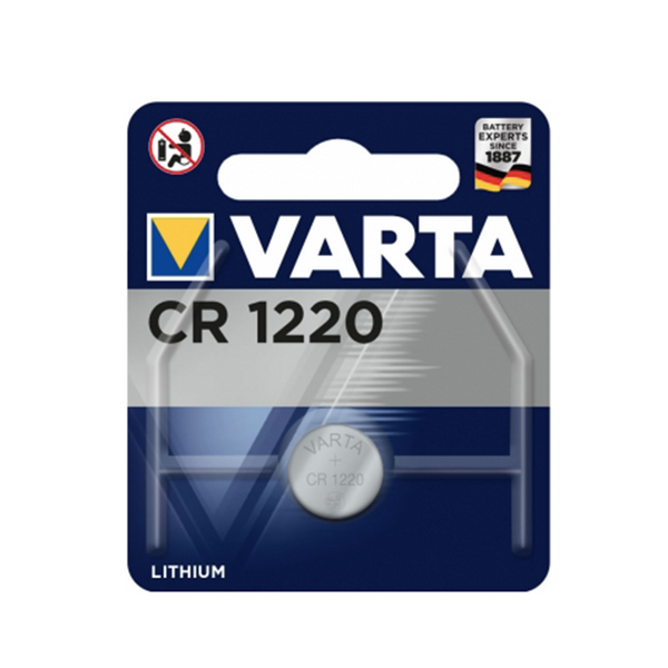 VARTA Lithium CR 1220 3V Knopfzelle Batterie 1er Blister