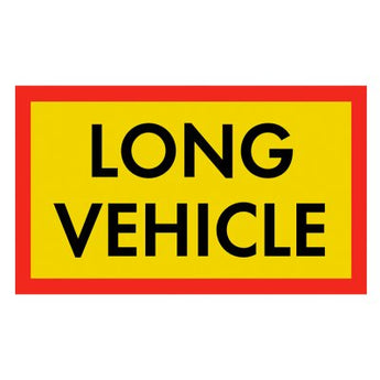 LKW-Schild „LONG VEHICLE“ / Großbritannien retroreflektierend RA 1 / A